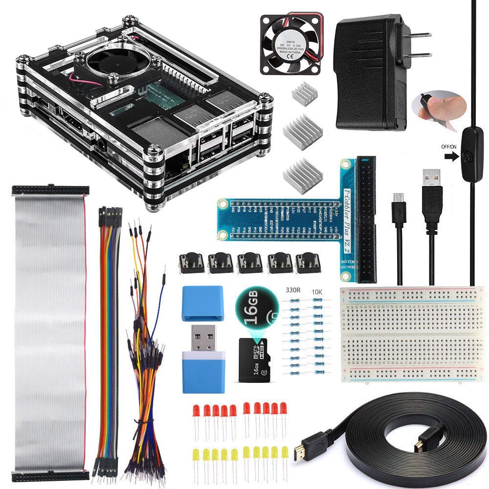 Vilros Raspberry Pi 4 Model B Basic Starter Kit with Official Raspberry Pi  Brand Case and More