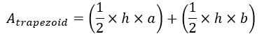 Explaining how to find the area of the trapezoid from the illustration