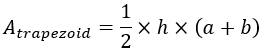 Explaining how to find the area of the trapezoid from the illustration