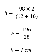 How to find the height of the practice problem