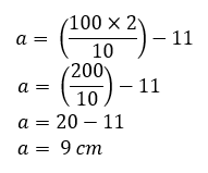 How to find side "a"