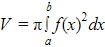The formula for the disk method