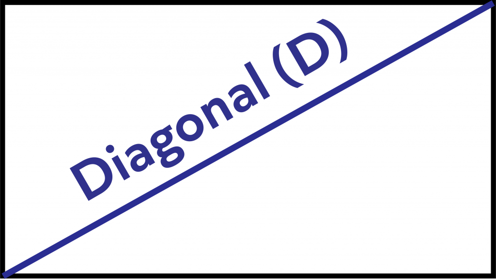 The diagonal of a rectangle