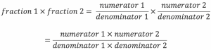 How to multiply two fractions